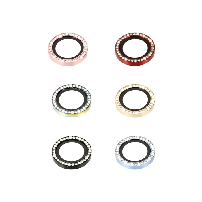 iPhone 14 Diamond Kamera Lens - Yeşil