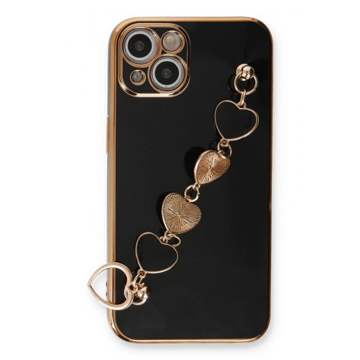 iPhone 14 Kılıf Esila Silikon - Siyah