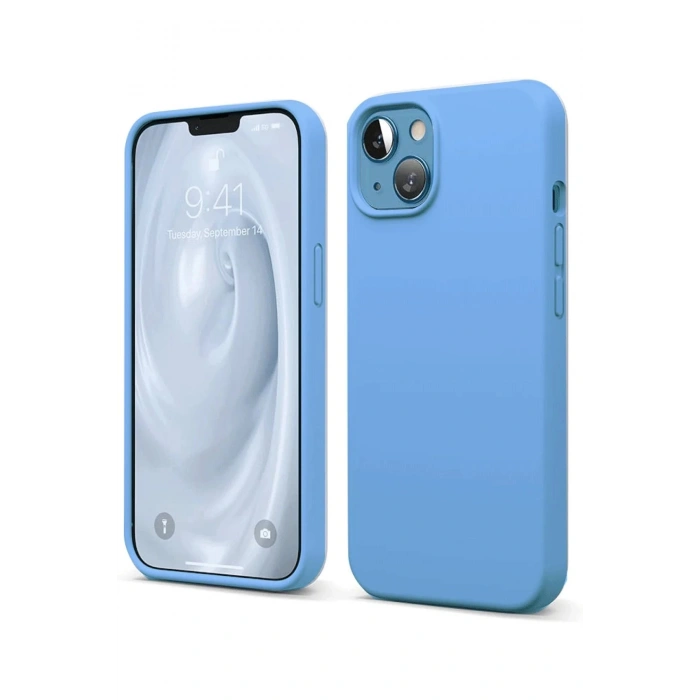 iPhone 14 Kılıf First Silikon - Mavi