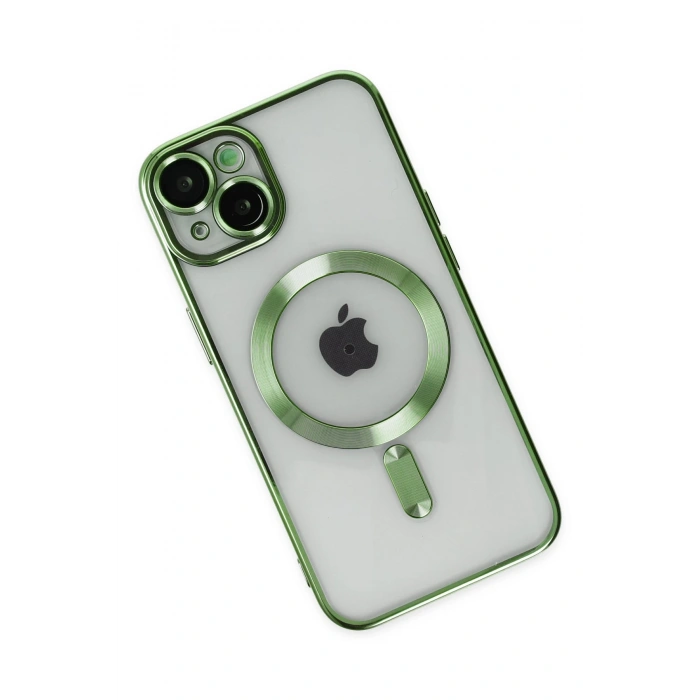 iPhone 14 Kılıf Kross Magneticsafe Kapak - Koyu Yeşil