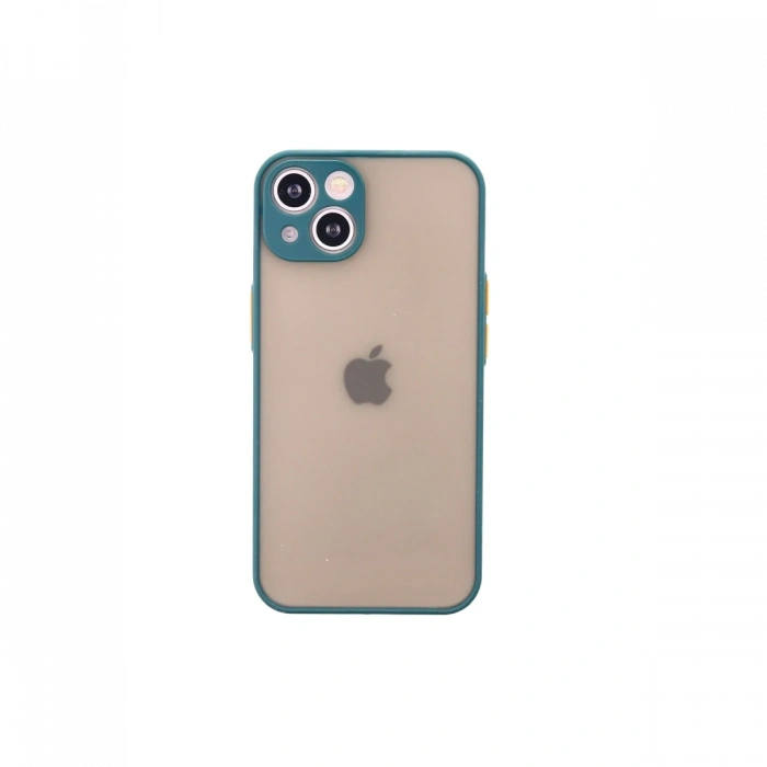 iPhone 14 Kılıf Montreal Silikon Kapak - Yeşil