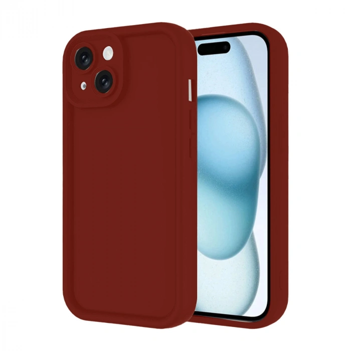 iPhone 14 Kılıf Viera Silikon - Bordo