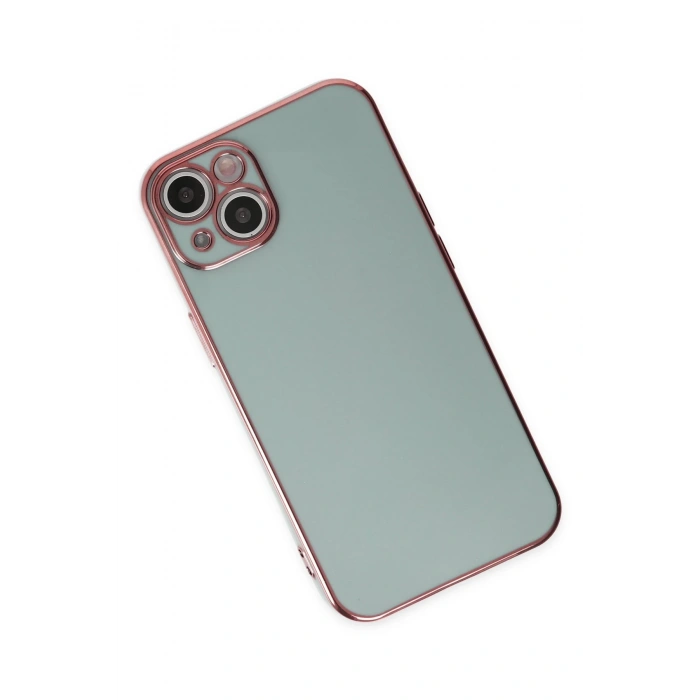 iPhone 14 Kılıf Volet Silikon - Açık Yeşil