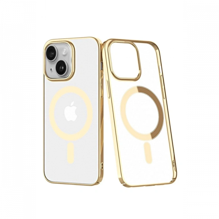 iPhone 14 Plus Kılıf Element Magneticsafe Sert Kapak - Gold