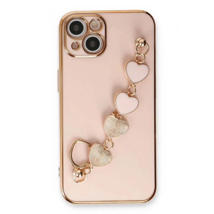 iPhone 14 Plus Kılıf Esila Silikon - Pudra