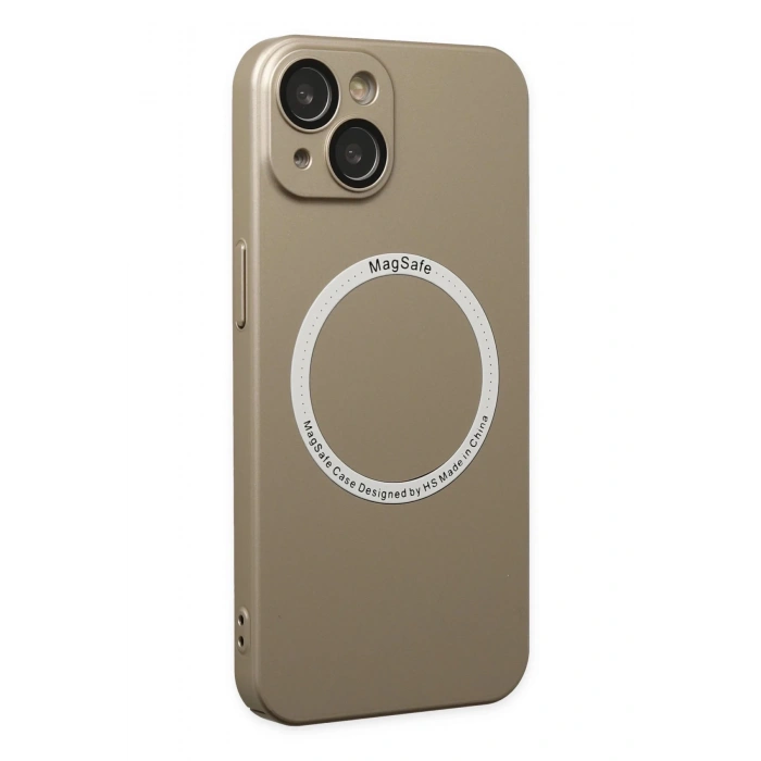 iPhone 14 Plus Kılıf Jack Magneticsafe Lens Silikon - Gold