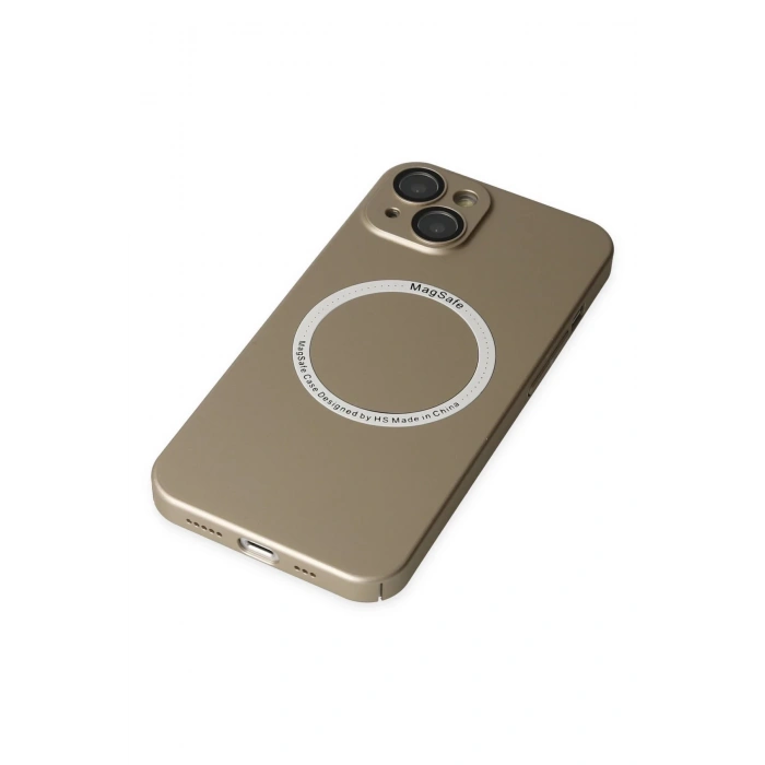 iPhone 14 Plus Kılıf Jack Magneticsafe Lens Silikon - Gold