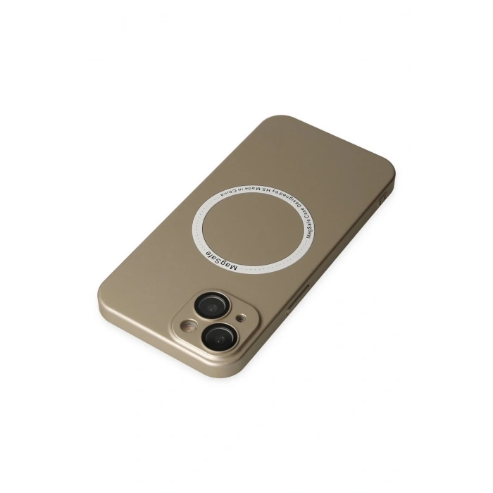 iPhone 14 Plus Kılıf Jack Magneticsafe Lens Silikon - Gold
