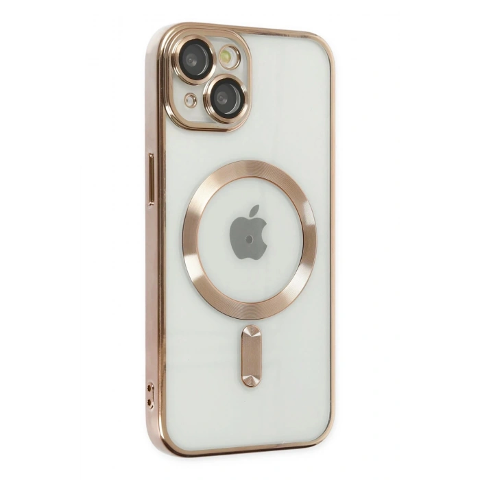 iPhone 14 Plus Kılıf Kross Magneticsafe Kapak - Gold