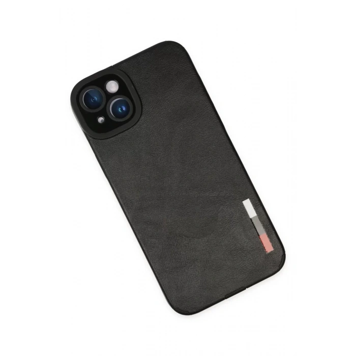 iPhone 14 Plus Kılıf Loop Deri Silikon - Siyah