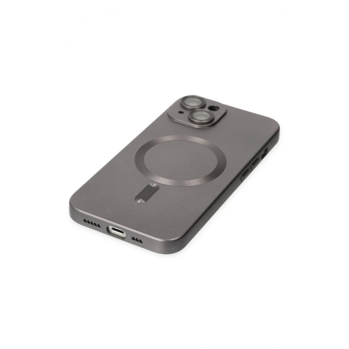 iPhone 14 Plus Kılıf Moshi Lens Magneticsafe Silikon - Füme