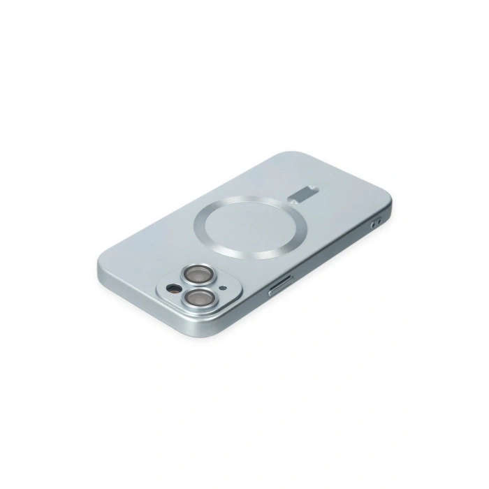 iPhone 14 Plus Kılıf Moshi Lens Magneticsafe Silikon - Sierra Blue