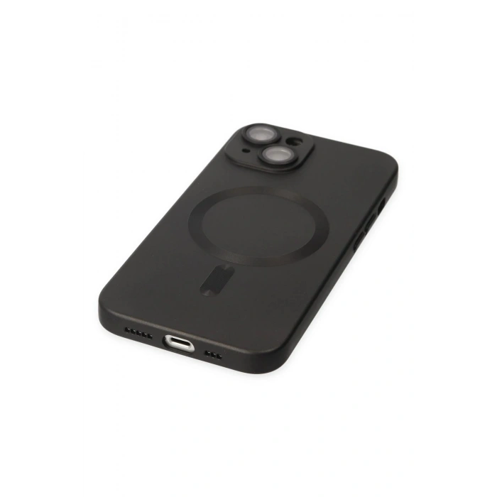 iPhone 14 Plus Kılıf Moshi Lens Magneticsafe Silikon - Siyah