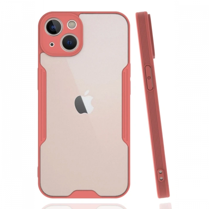 iPhone 14 Plus Kılıf Platin Silikon - Pembe