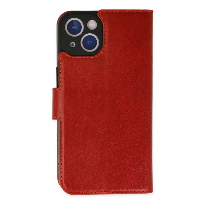 iPhone 14 Plus Kılıf Trend S Plus Kapaklı Kılıf - Kırmızı