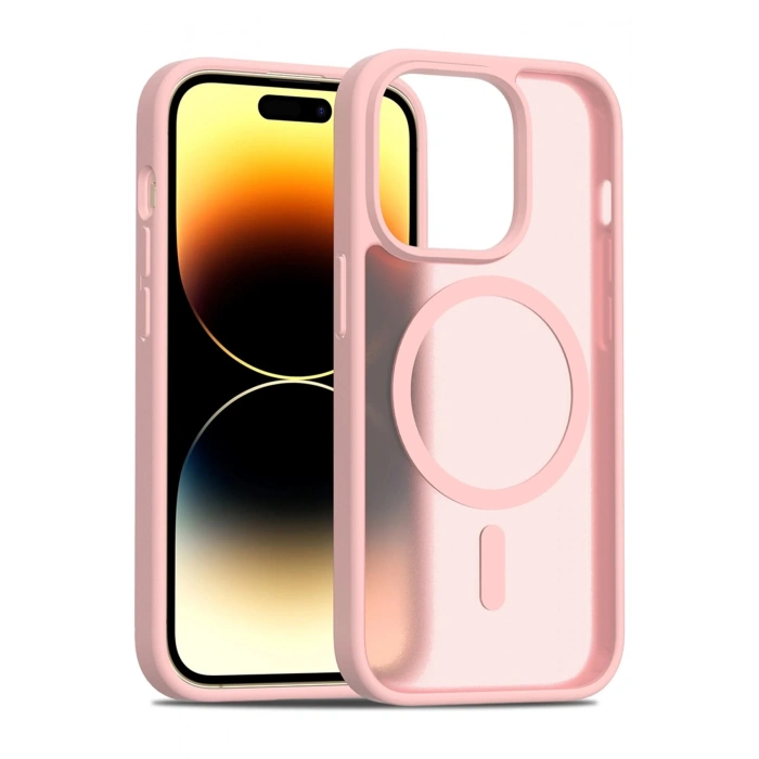 iPhone 14 Pro Jota Magsafe Kapak - Pudra