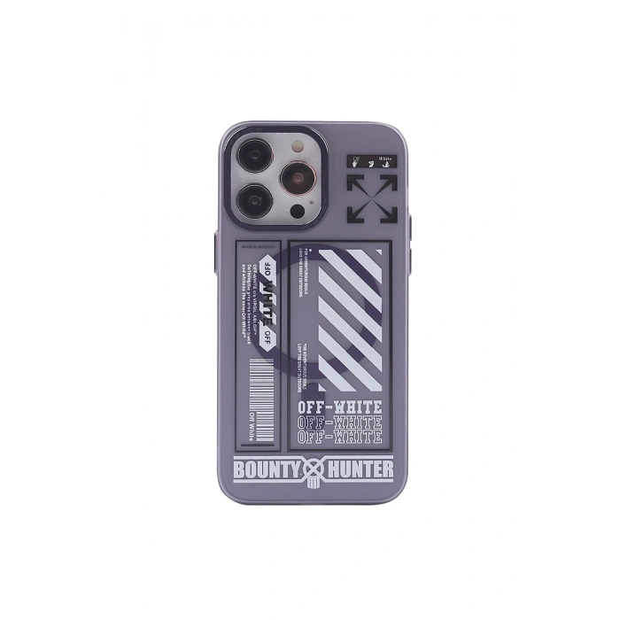 iPhone 14 Pro Kılıf Apollo Magneticsafe Desenli Kapak - Apollo Mor - 1