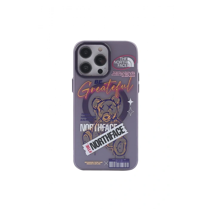 iPhone 14 Pro Kılıf Apollo Magneticsafe Desenli Kapak - Apollo Mor - 2