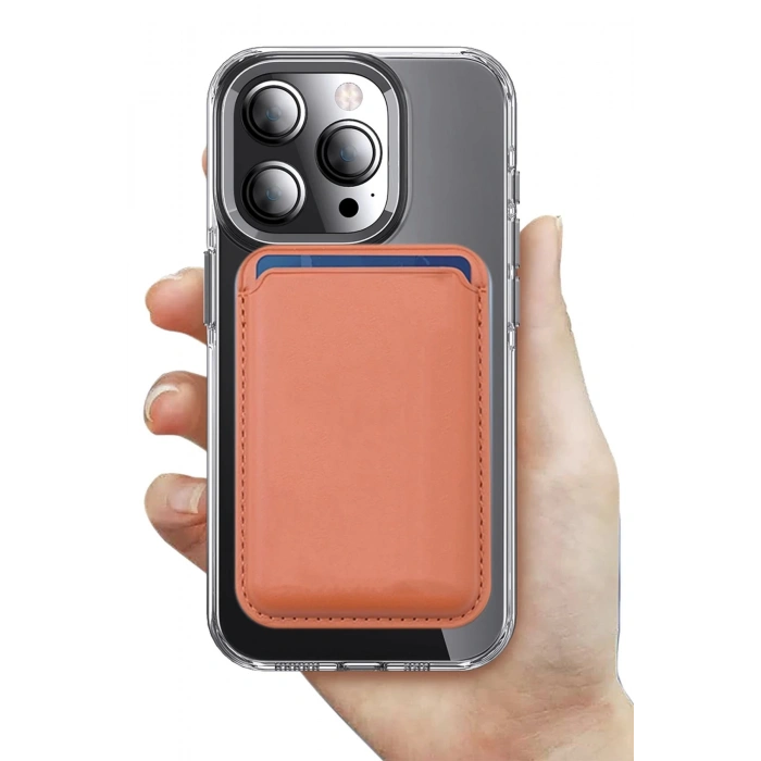 iPhone 14 Pro Kılıf Crystal Magsafe Kapak - Siyah