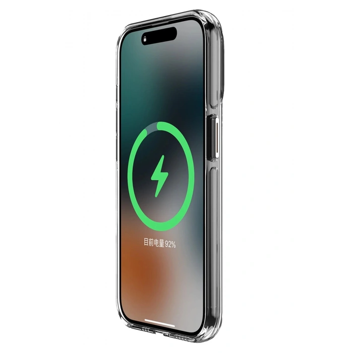 iPhone 14 Pro Kılıf Crystal Magsafe Kapak - Siyah