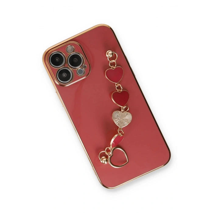 iPhone 14 Pro Kılıf Esila Silikon - Kırmızı