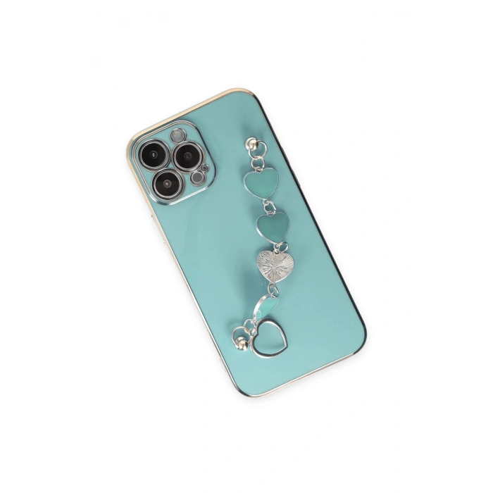 iPhone 14 Pro Kılıf Esila Silikon - Su Yeşili