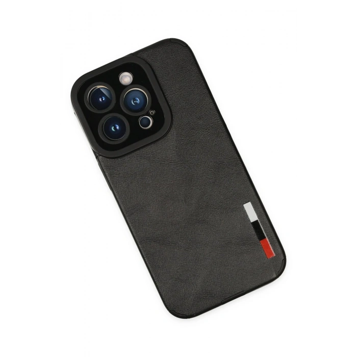 iPhone 14 Pro Kılıf Loop Deri Silikon - Siyah