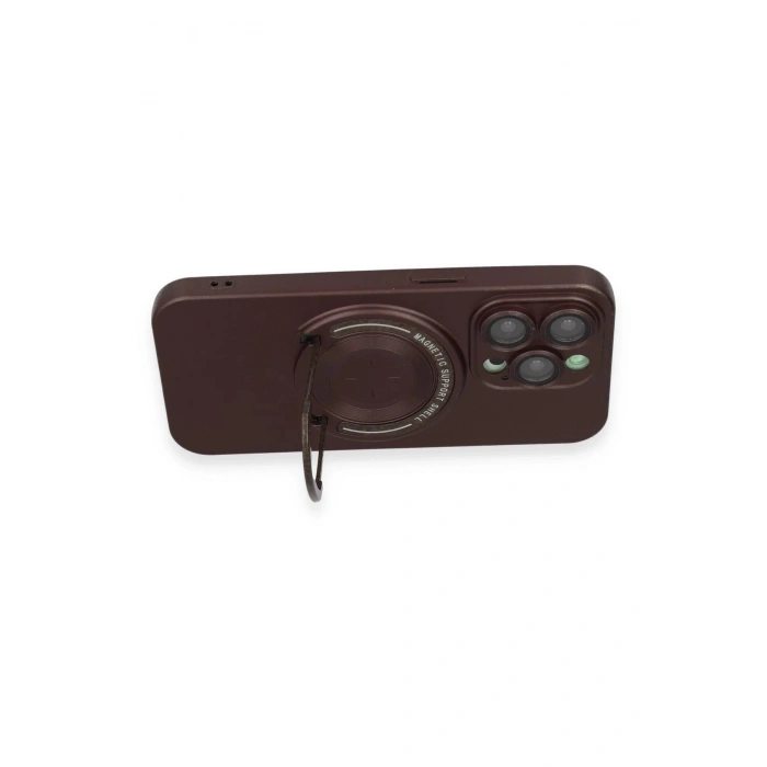 iPhone 14 Pro Kılıf Lukka Magneticsafe Kapak - Kahverengi