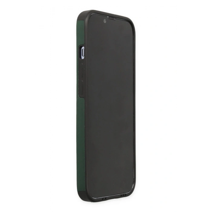 iPhone 14 Pro Kılıf Mega Standlı Silikon - Yeşil