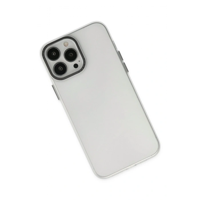 iPhone 14 Pro Kılıf Modos Metal Kapak - Şeffaf