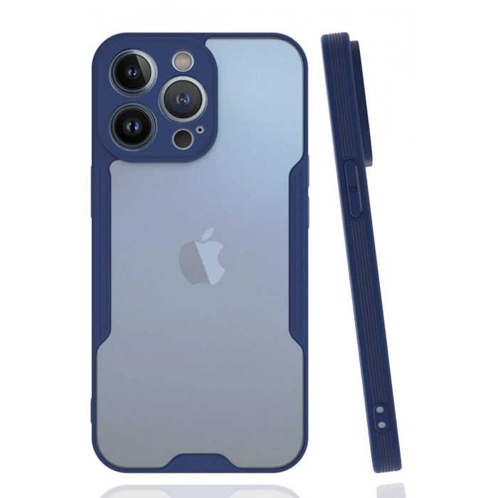 iPhone 14 Pro Kılıf Platin Silikon - Lacivert