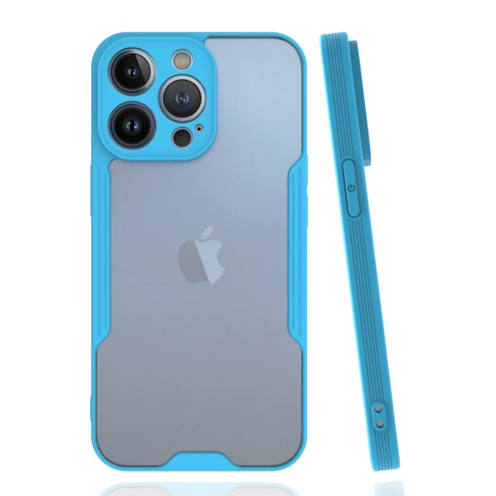 iPhone 14 Pro Kılıf Platin Silikon - Mavi