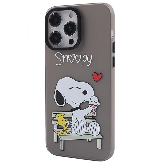 iPhone 14 Pro Kılıf Prada Desenli Kapak - Prada Siyah - 2