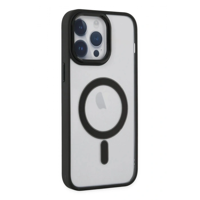 iPhone 14 Pro Kılıf Room Magneticsafe Silikon - Siyah