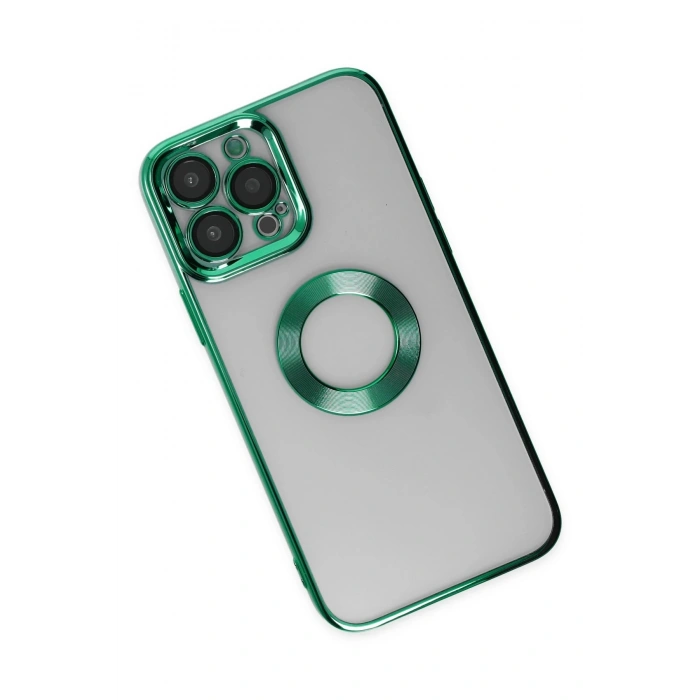 iPhone 14 Pro Kılıf Slot Silikon - Köknar Yeşili