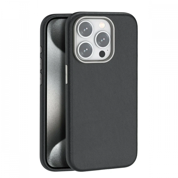 iPhone 14 Pro Kılıf Wonder Deri Magsafe Kapak - Siyah