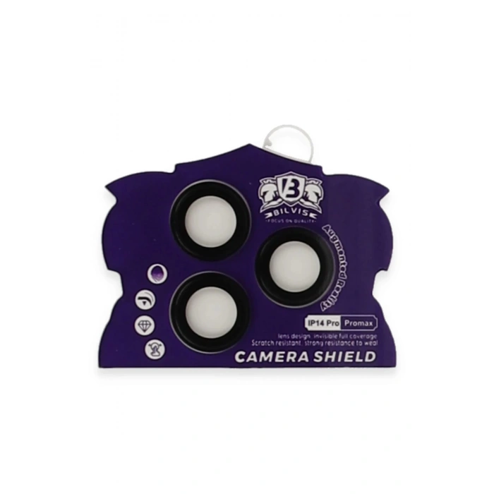 iPhone 14 Pro Max Bilvis Titan Kamera Lens - Siyah