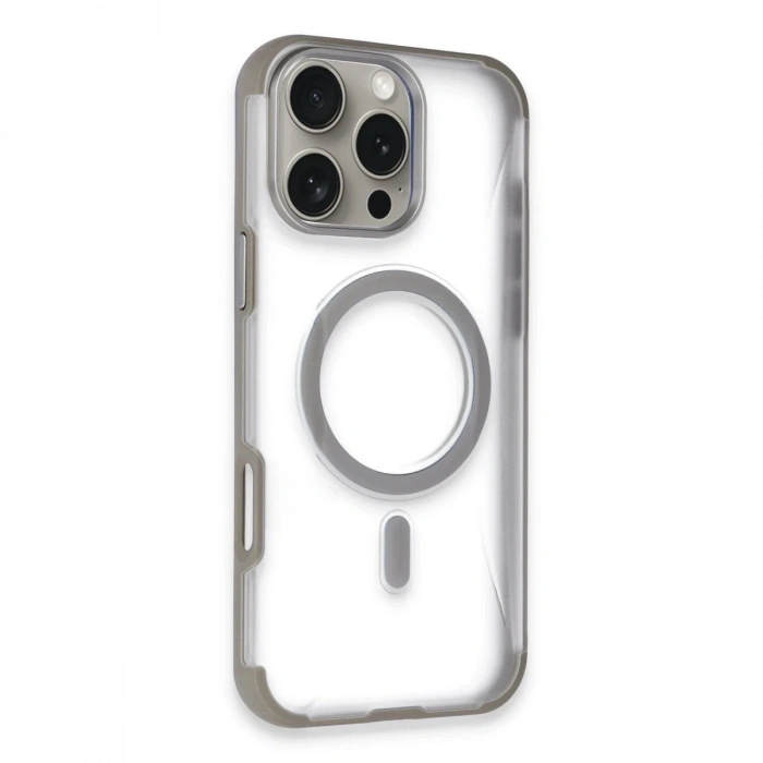 iPhone 14 Pro Max Hilton Magsafe Kapak - Titan Gri