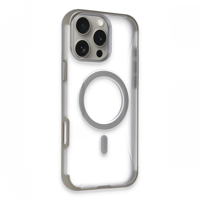 iPhone 14 Pro Max Hilton Magsafe Kapak - Titan Gri