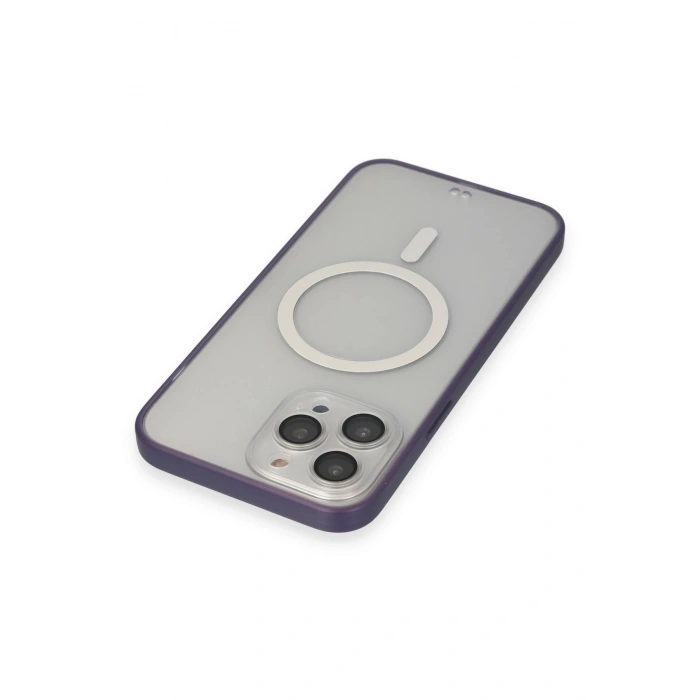 iPhone 14 Pro Max Kılıf Grand Magneticsafe Kapak - Mor