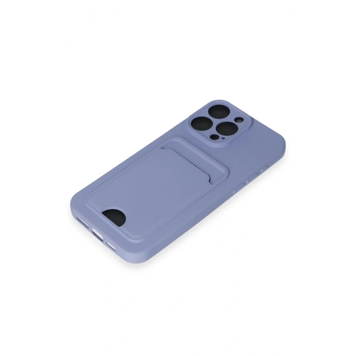 iPhone 14 Pro Max Kılıf Kelvin Kartvizitli Silikon - Lila