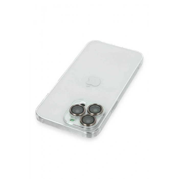 iPhone 14 Pro Max Kılıf Luko Lens Silikon - Gold