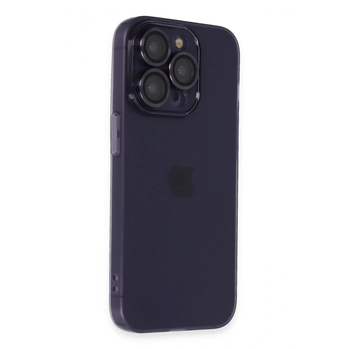 iPhone 14 Pro Max Kılıf Luko Lens Silikon - Siyah