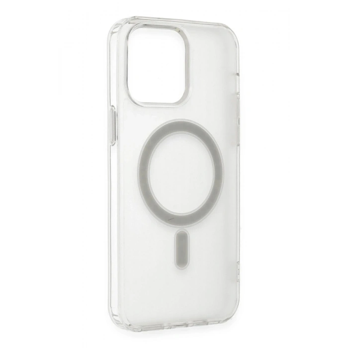 iPhone 14 Pro Max Kılıf Matte Şeffaf Magneticsafe - Şeffaf