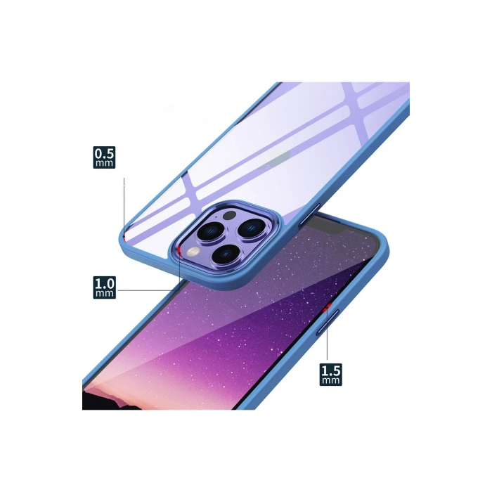 iPhone 14 Pro Max Kılıf Power Silikon - Mavi