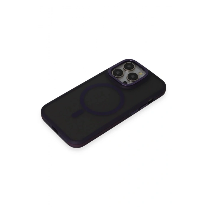 iPhone 14 Pro Max Kılıf Rocky Magsafe Kapak - Derin Mor