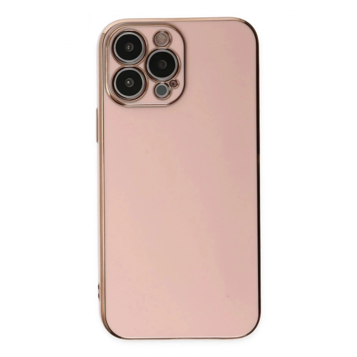 iPhone 14 Pro Max Kılıf Volet Silikon - Pembe
