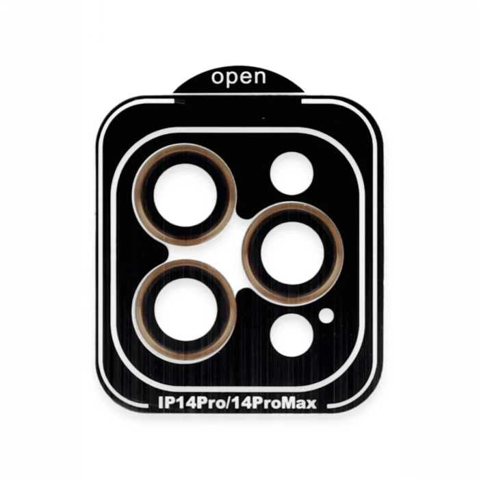 iPhone 14 Pro Max PVD Metal Kamera Lens - Turuncu