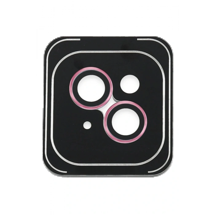 iPhone 14 PVD Metal Kamera Lens - Pembe