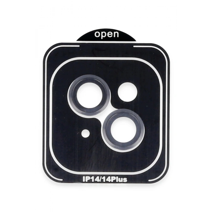 iPhone 14 PVD Metal Kamera Lens - Siyah